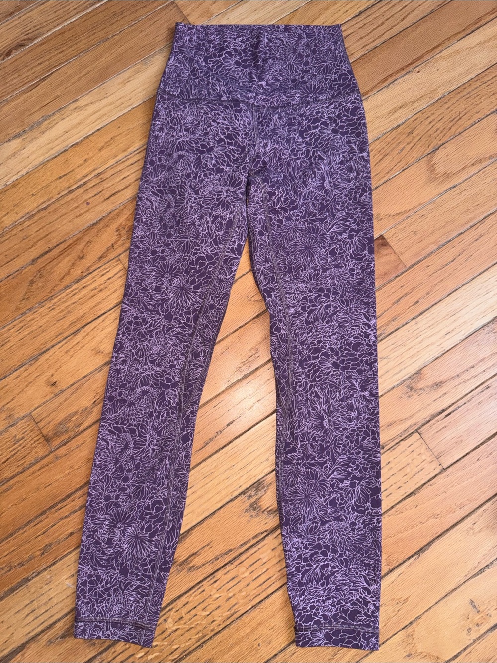 lululemon athletica Purple Floral High-Rise Leggings